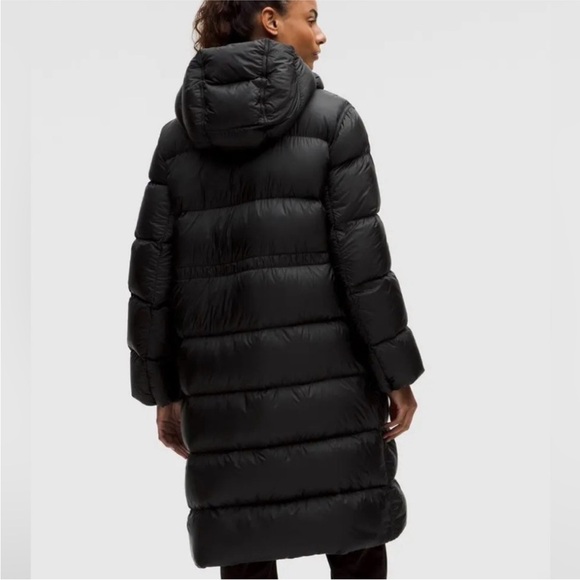 NWT Lululemon Featherweight 900 Down Long Jacket Black $598 - Size XS / 6 - Picture 2 of 15